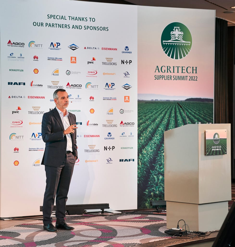 Matteo Storchi at Agritech Supplier Summit in Augsburg (2022)